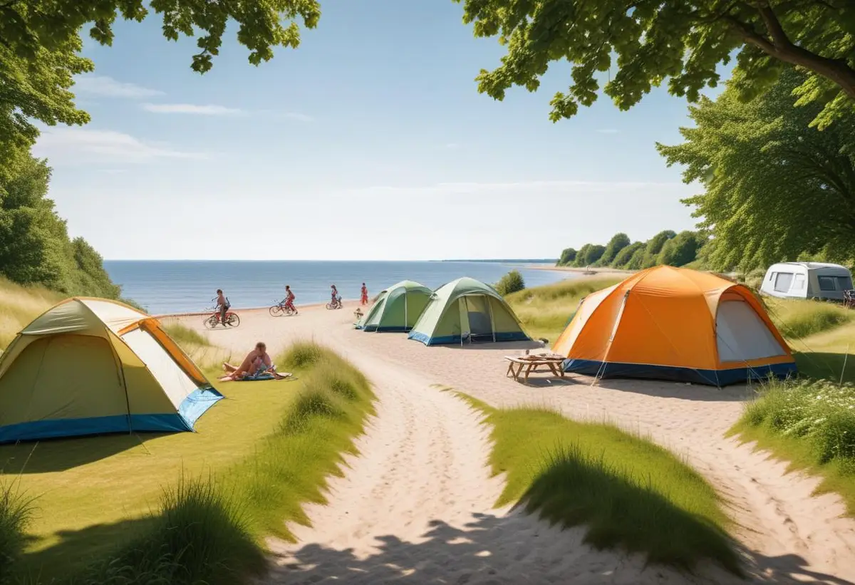 Borstahusen camping illustration