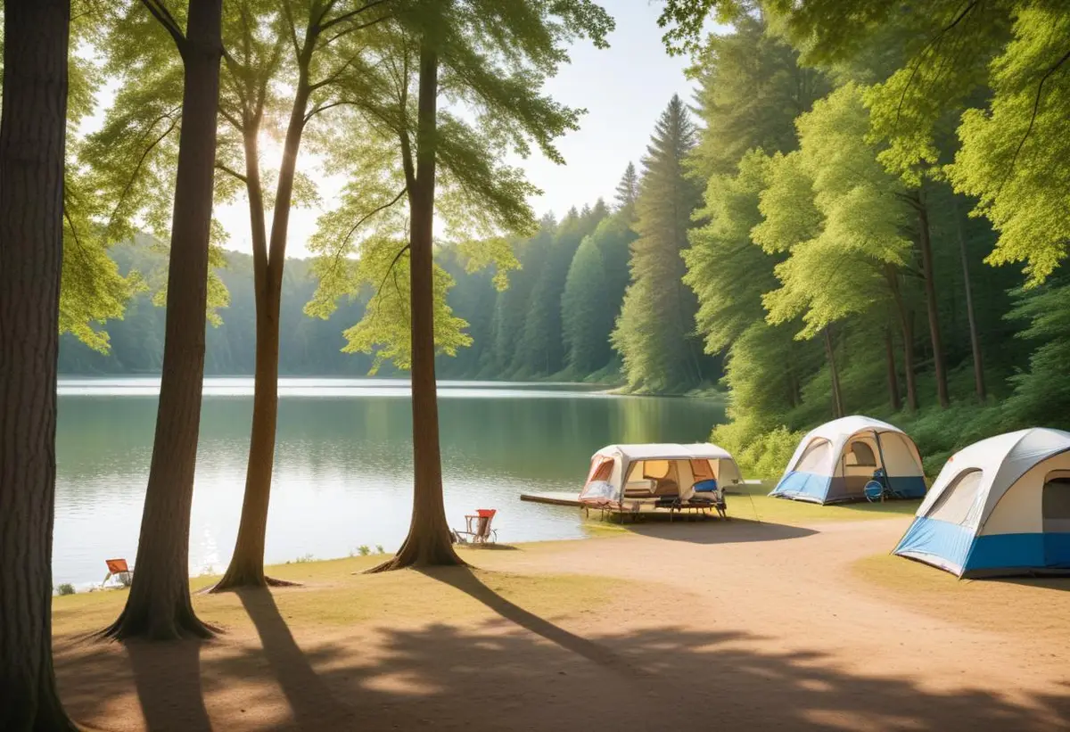 Upplev lugnet på Hanatorps camping i naturskön miljö illustration