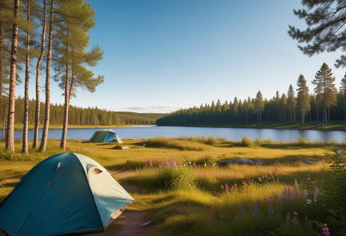 Leksand camping – ett äventyr för hela familjen! illustration